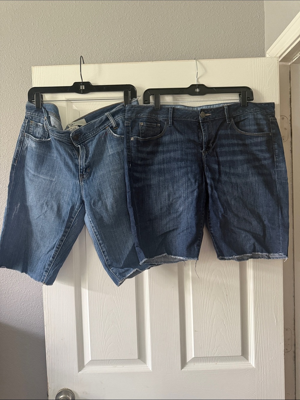 GAP Brand Pair of Dark and Medium Blue Denim Shorts